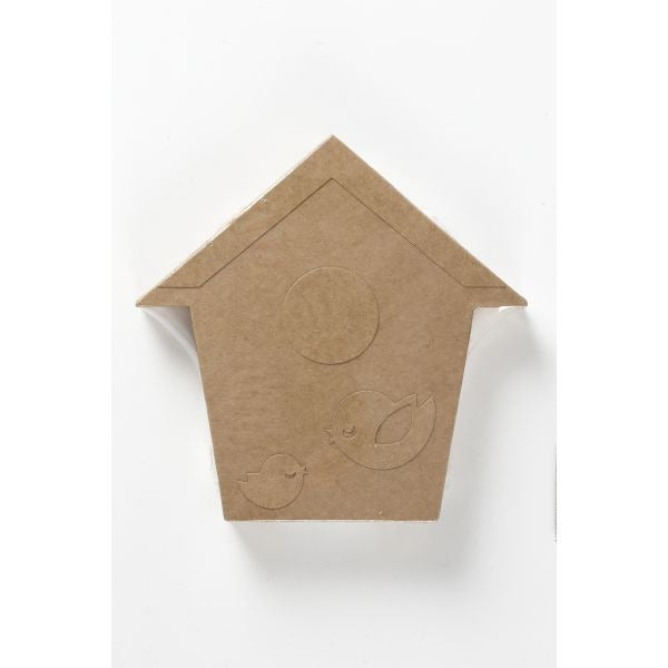 Bird House. H: 18 Cm. Depth 2.5 Cm. 1 Pc