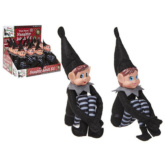 12inch Black Adult Soft Body Vinyl Face Elf (Assorted Designs)