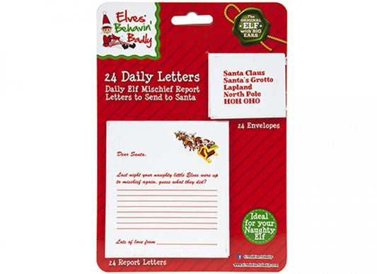 Daily Santa Christmas Letter /w envelope (24pc)