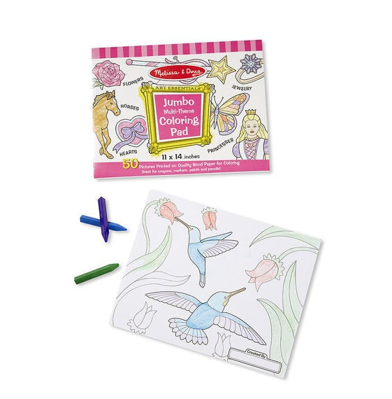 Pink Jumbo Colouring Pad by Melissa and Doug