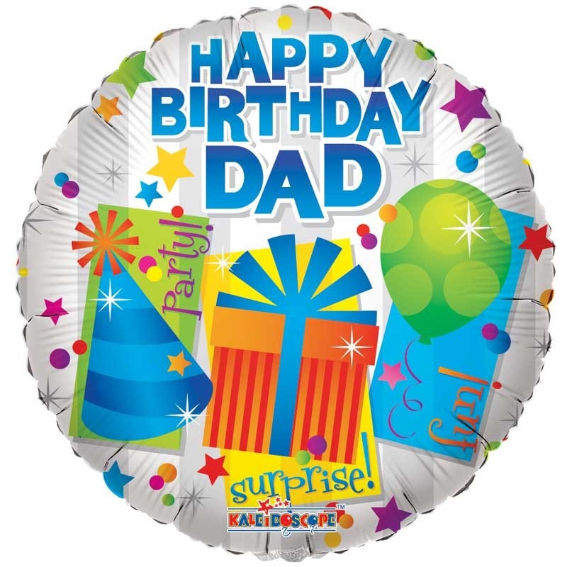 18inch Happy Birthday Dad Balloon