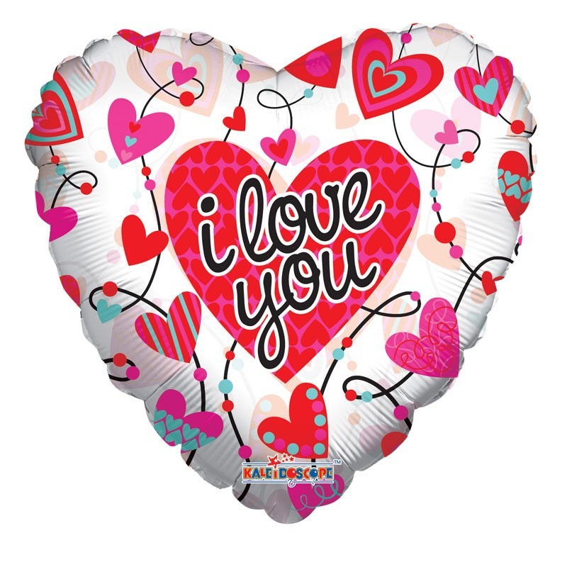 4&quot; Inflated Love Heart Balloon with cup and stick