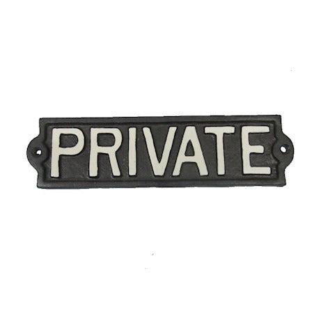 Private Garden Sign