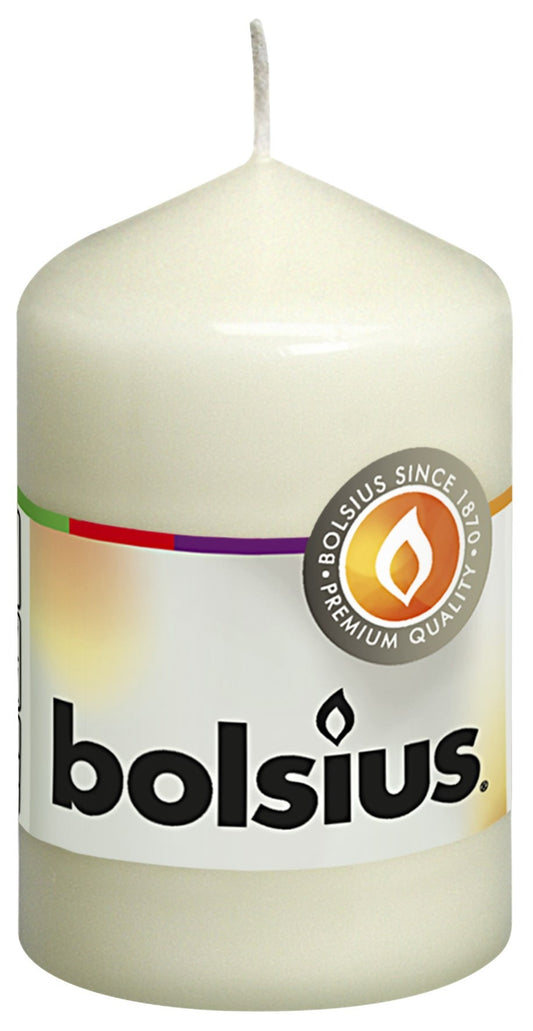 Bolsius Ivory Pillar Candle (80/50mm)