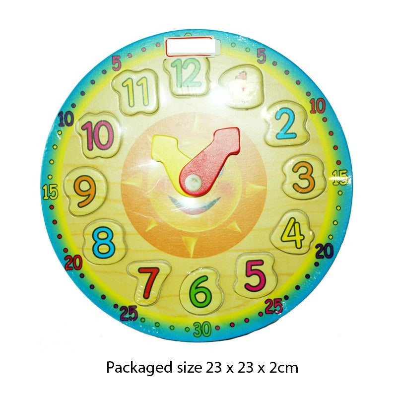 Wooden Puzzle Clock (22cm)