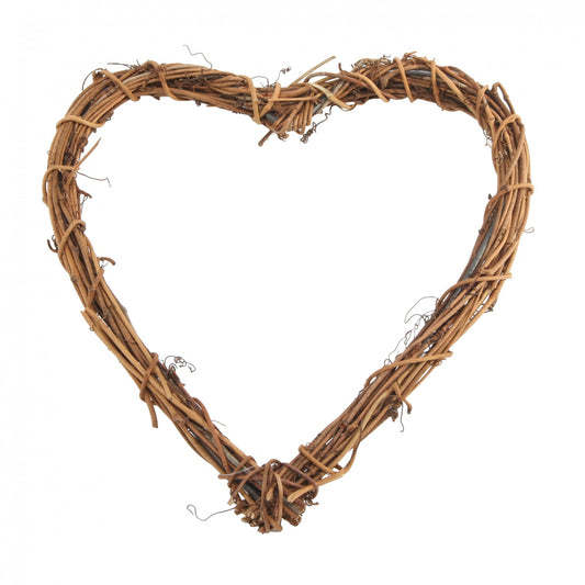 25 cm Natural Vine Heart