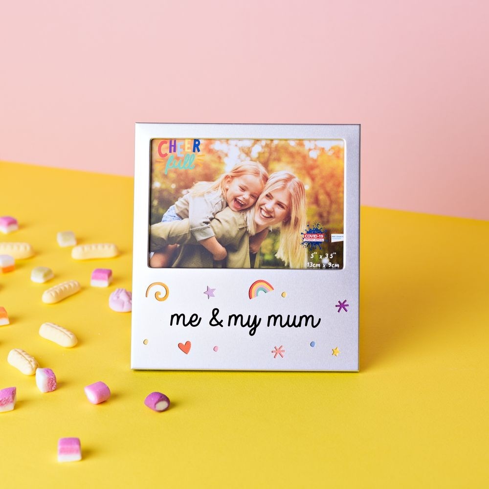 5\&quot; x 3.5\&quot; Cheerful Aluminium Photo Frame - Me &amp; My Mum