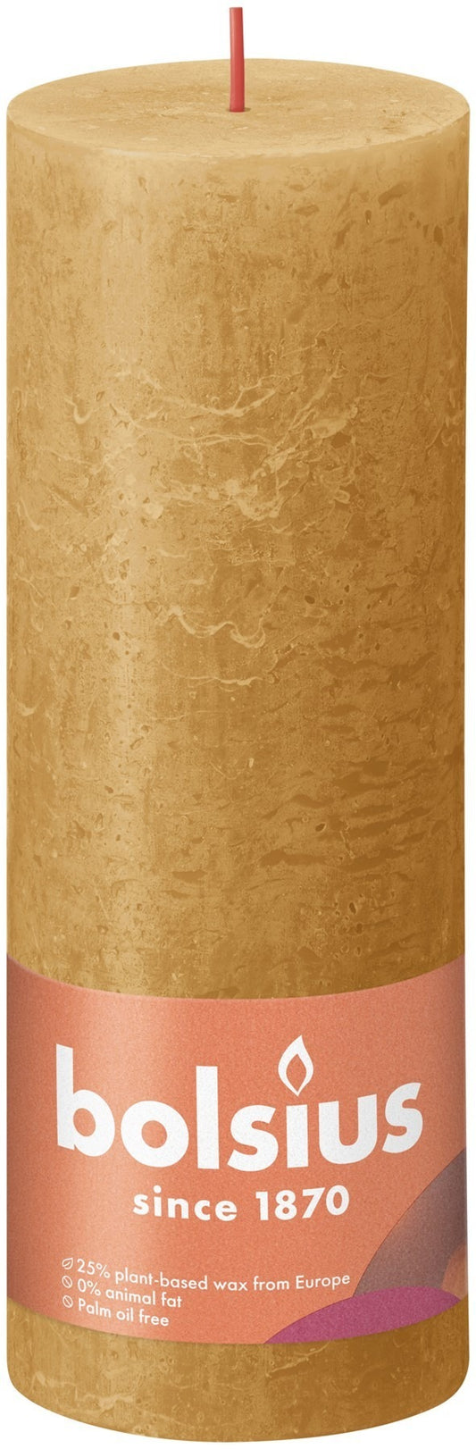 Bolsius Rustic Honeycomb Shine Pillar Candle (190mm x 68mm)