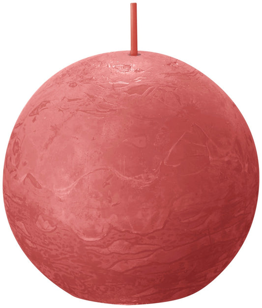 Bolsius Rustic Blossom Pink Ball Candle (76mm)