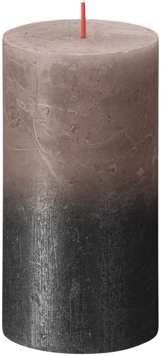 Faded Caramel Anthracite Bolsius Rustic Metallic Candle (80 x 68mm)