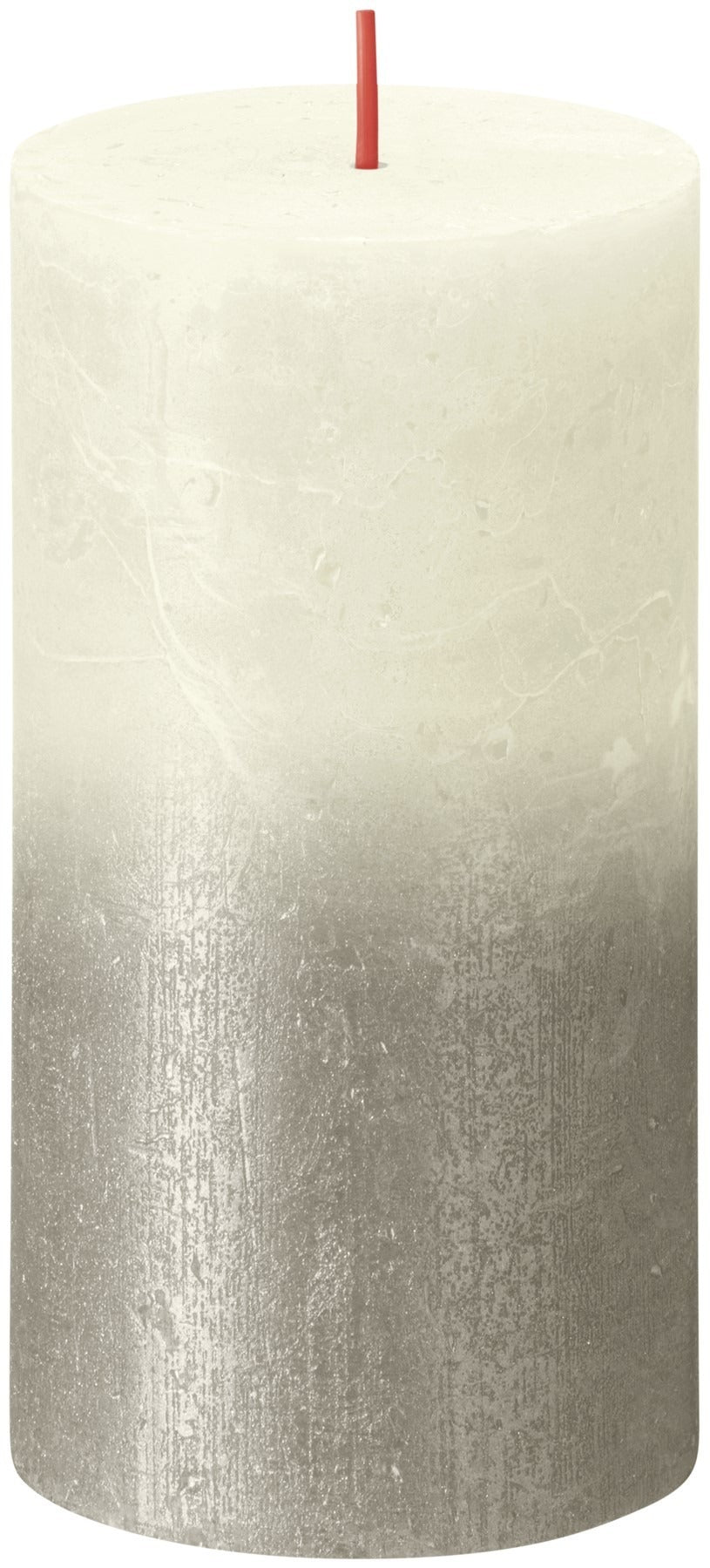 Faded Soft Pearl Bolsius Rustic Metallic Candle (130 x 68mm)