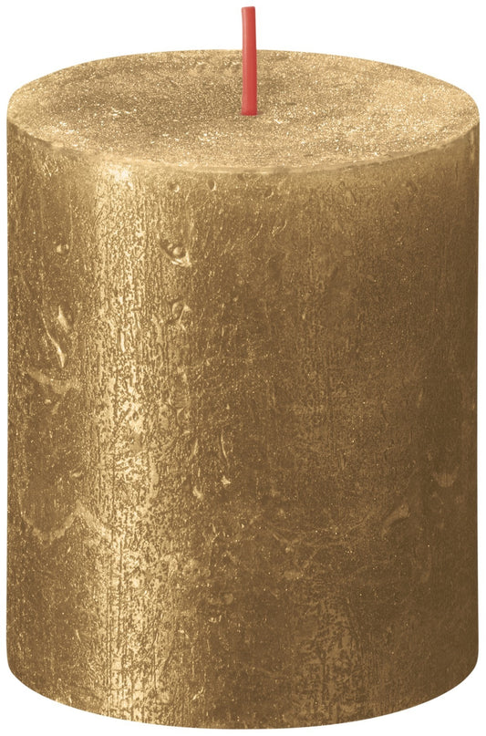 Gold Bolsius Rustic Shimmer Metallic Candle (80 x 68mm)