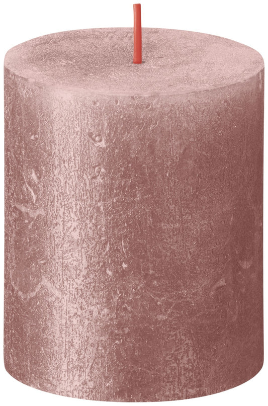 Pink Bolsius Rustic Shimmer Metallic Candle (80 x 68 mm)