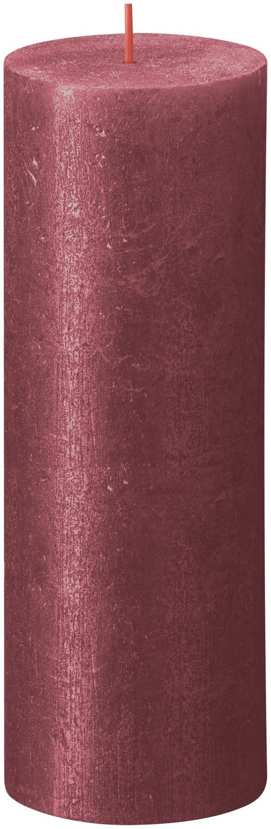 Red Bolsius Rustic Shimmer Metallic Candle (190 x 68mm)