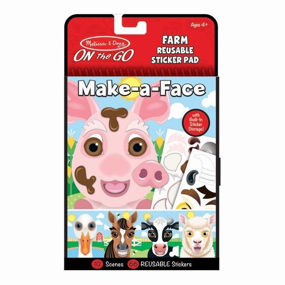 Make-a-Face Reusable Sticker Pad - Farm