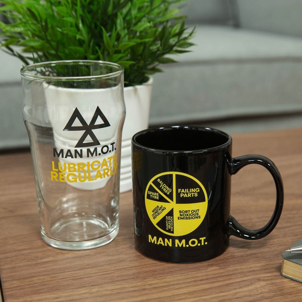 Mug &amp; Beer Glass - Man M.O.T.