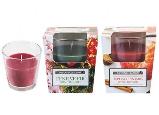 Christmas Glass Scented Candles