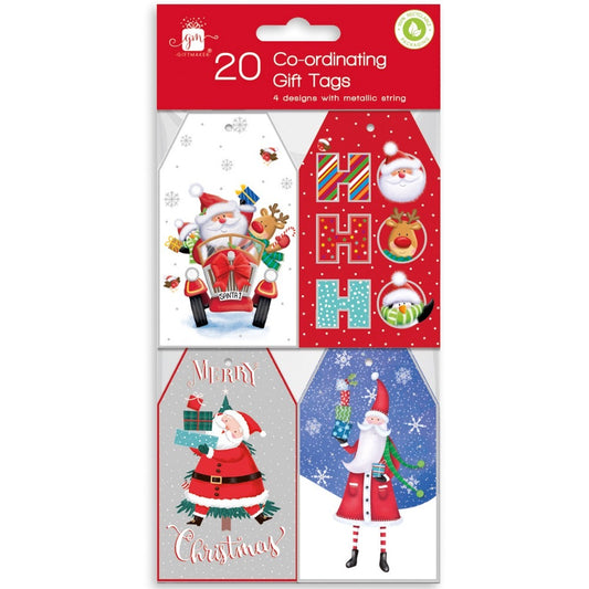 Santa &amp; Friends Christmas Tags (Pack of 20)