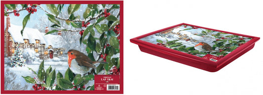 Christmas Robin Lap Tray