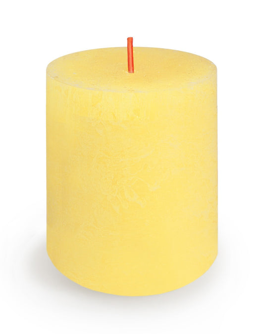 Butter Yellow Bolsius Rustic Shine Candle (80 x 68mm)