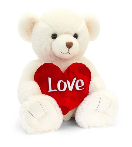 Cream Snuggles Bear With Heart (55cm)