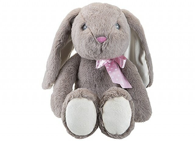 30cm Sitting Grey Floppy Pippin Rabbit