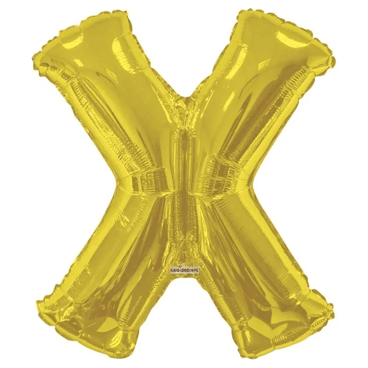 34&quot;  Letter Balloon - X - Gold