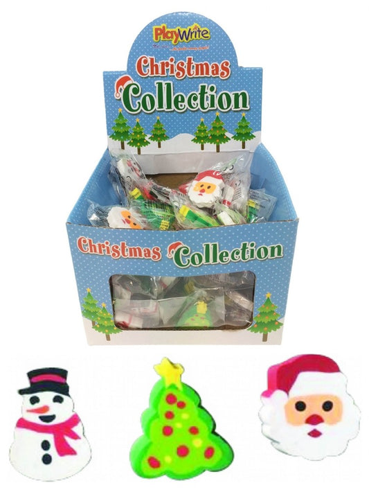 4cm Christmas Erasers (Assorted)