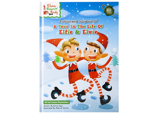 A4 Vertical HardBack Book A Year In The Life Of Elfie &amp; Elvie