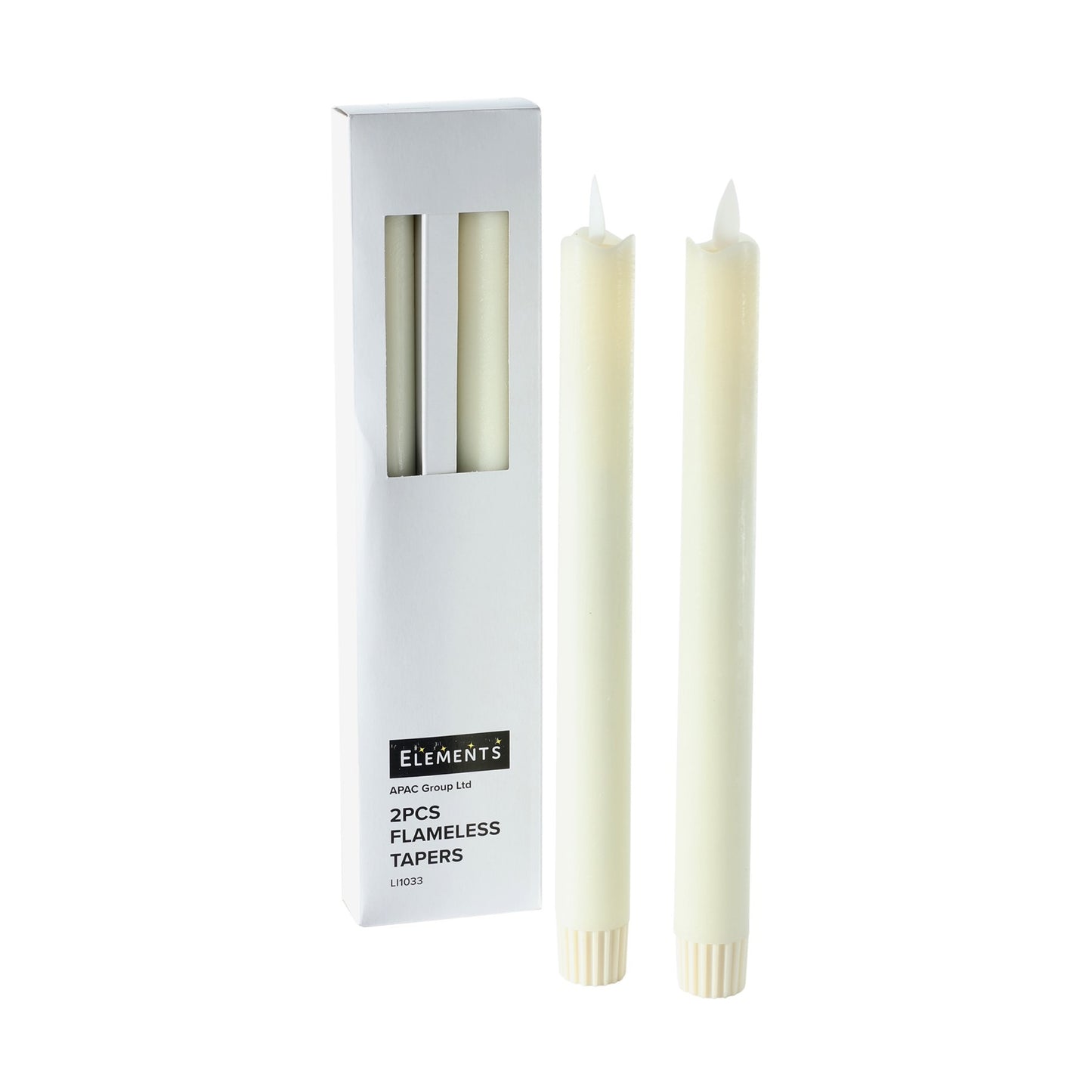 Flameless Tapers LED Candles Pack of 2