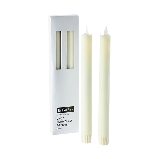 Flameless Tapers LED Candles Pack of 2