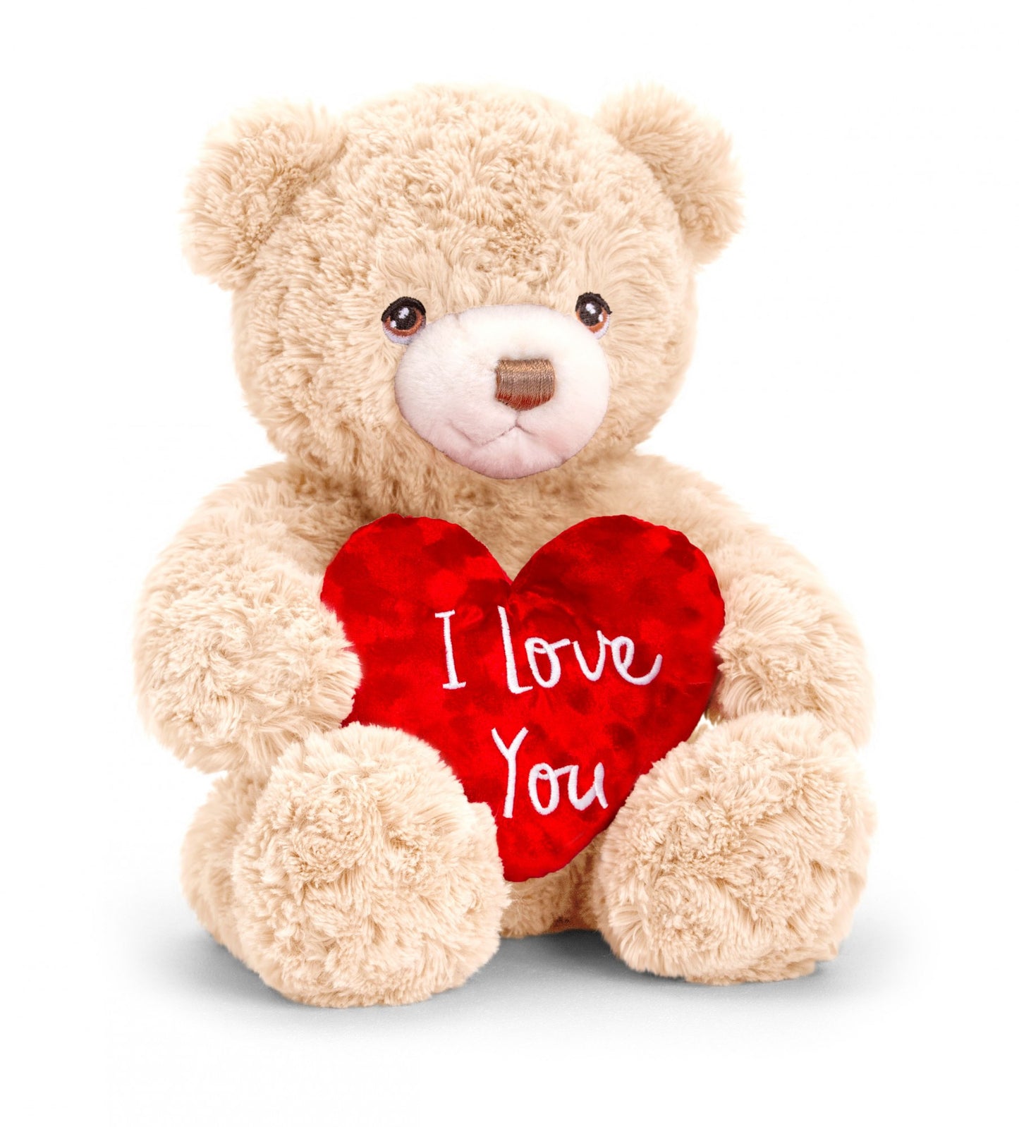 Keeleco Cream Bramble Bear with Heart (30cm)