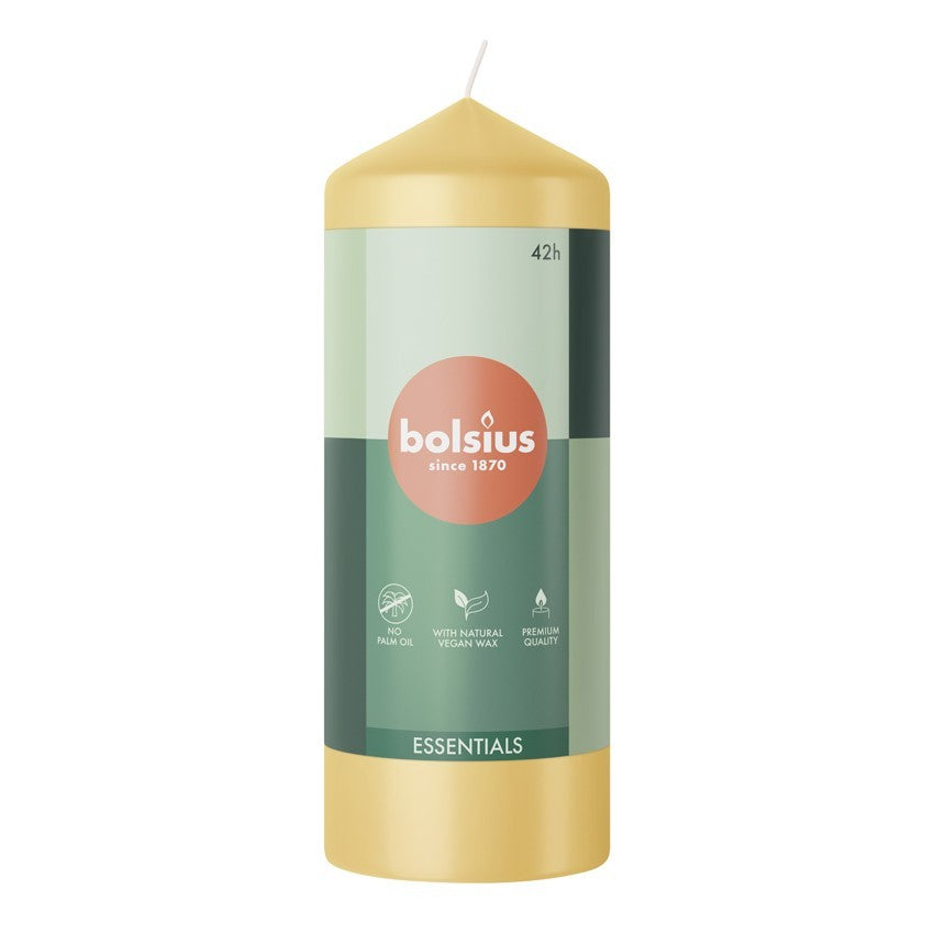 Bolsius Oat Beige Essential Pillar Candle (150mm x 58mm)