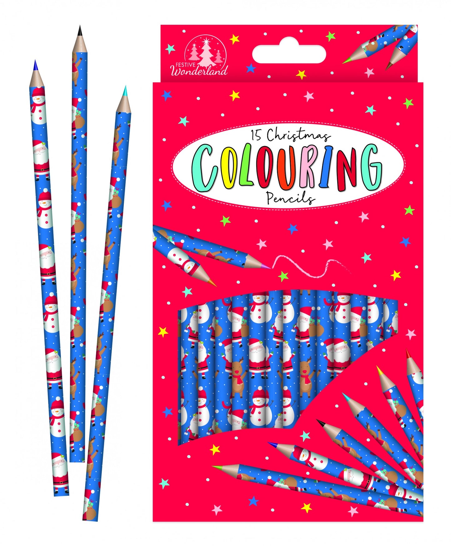 Christmas Colouring Pencils (Pack of 15)