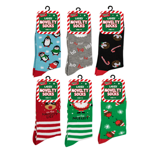 Ladies Novelty Chistmas Socks