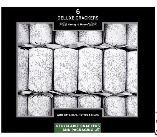 6  Deluxe Winter Glitter Crackers (13.5 Inch)