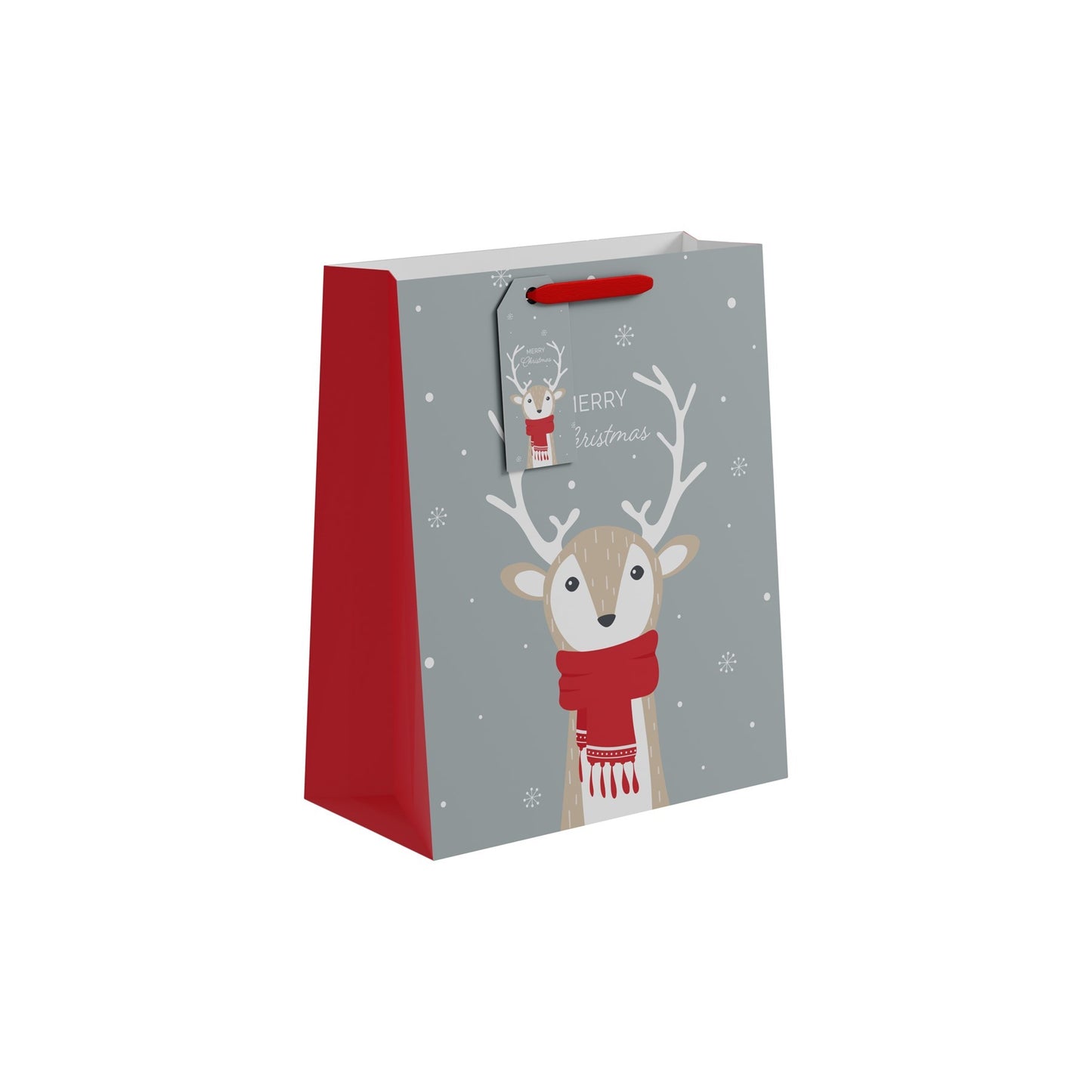 Merry Christmas Reindeer Gift Bag (Large)