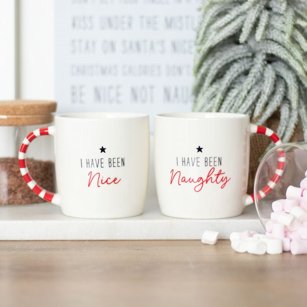 Naughty &amp; Nice Mug Set