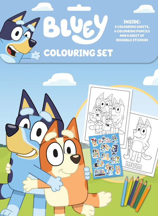 Bluey Colouring Set