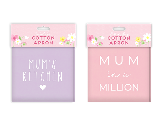 Mothers Day Cotton Apron (Assorted)