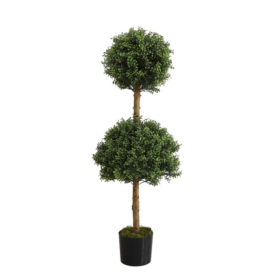 Artificial Boxwood Double Ball Topiary (120cm)