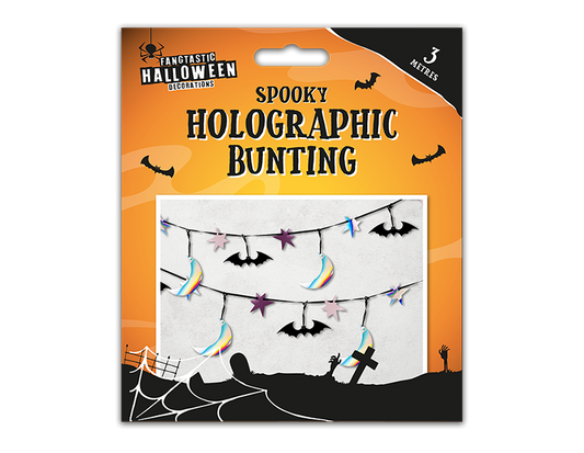 Spooky Holographic Halloween Bunting (3m)