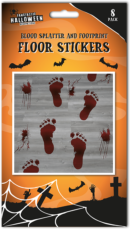 Halloween Footprint Floor Stickers