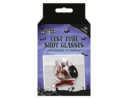 Halloween Test Tube Shot Glasses (10 Pack)