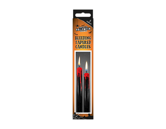 Halloween Bleeding Tapered Candles (2 Pack)