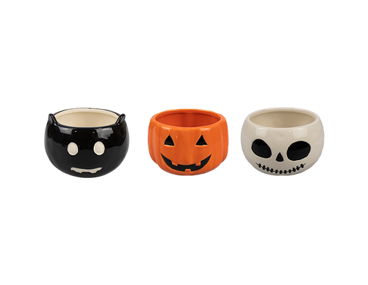 Halloween Stoneware Bowls (Assorted)