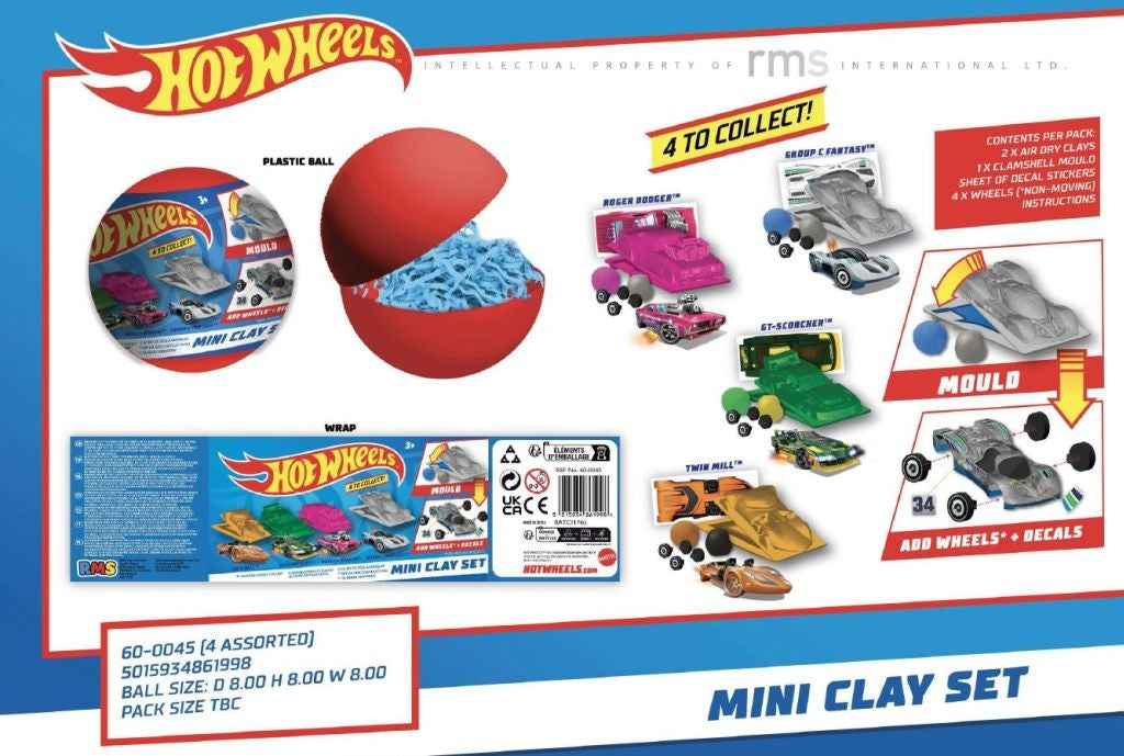 Hot Wheels Mini Clay Set (Assorted)