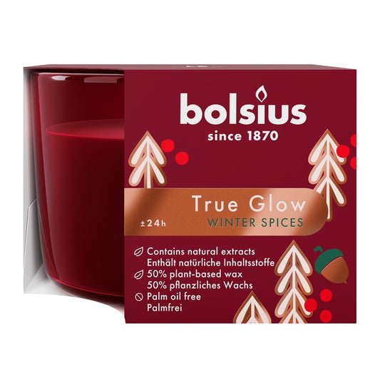 Bolsius Fragrance Glass Scented Candle- Winter Spice