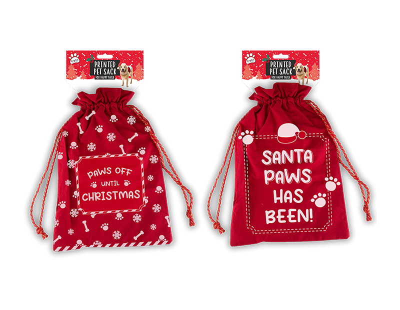 Printed Pet Christmas Sack (Assorted)