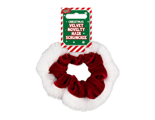 Velvet Christmas Hair Scrunchie